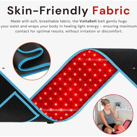 The VoltaBelt : Red Light Therapy Vibrating Massage Belt